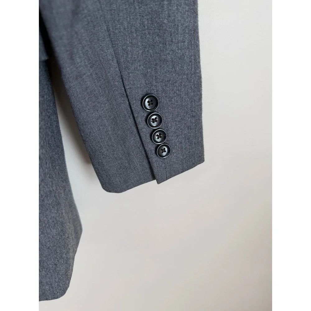 J.Crew Ludlow Blazer Men 38R Sportcoat Gray Vitale Barberis Canonic Italian Wool